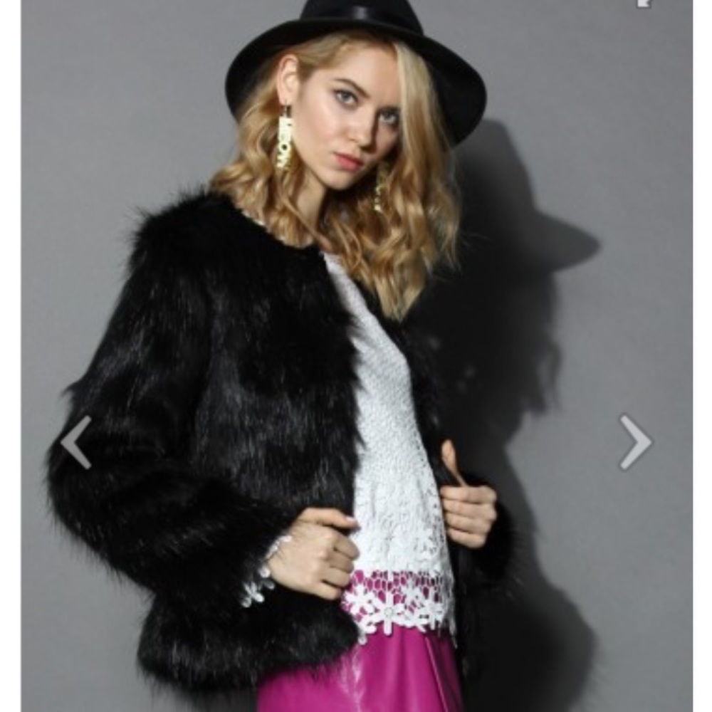 My chic faux fur in black - Picture 14 of 16